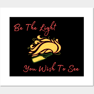 Be The Light Posters and Art